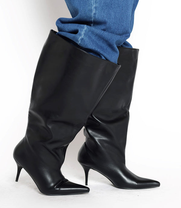 Azelia Wang Brighten Bucket Boot - Black